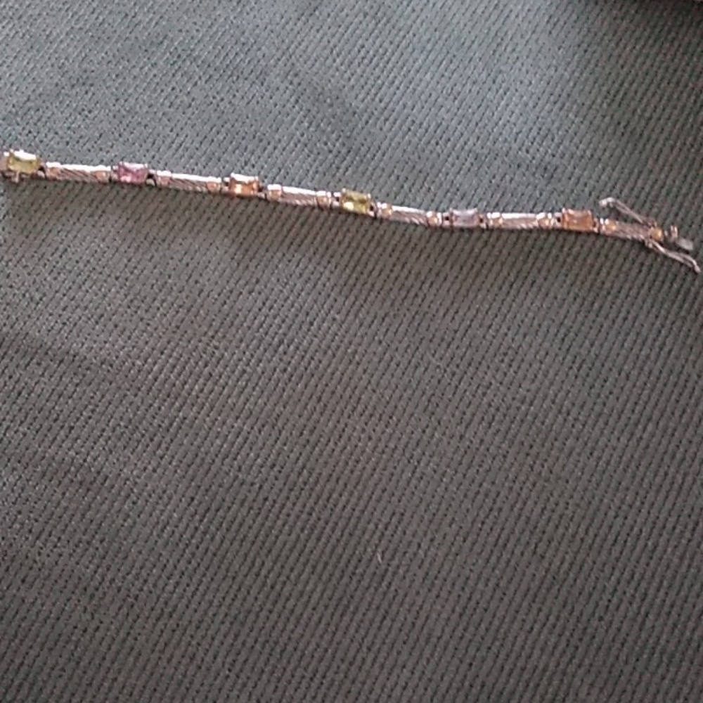 Colored silver and gold different stones 925 silve